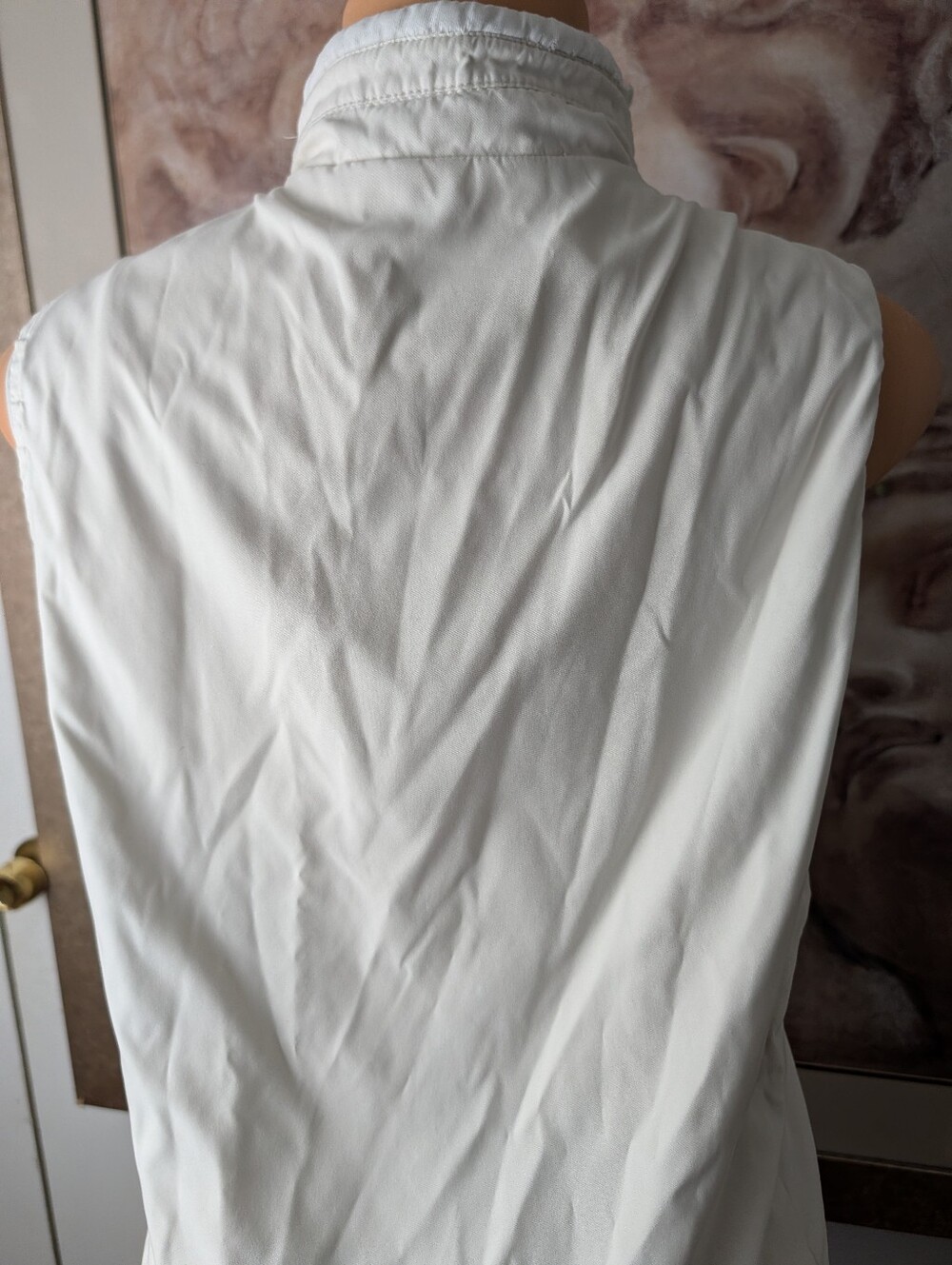 Antigua Women's Cream Quilted Sleeveless Vest Size XL - Picture 4 of 6